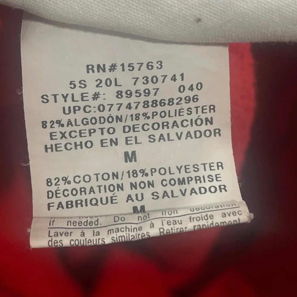 Champion Reverse Weave‎ Red Sweat Shorts Mens Medium Logo Raw Hem 89597